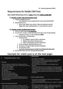Requirements For Reddit Cms Post Pdf