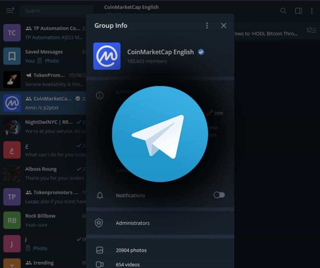 Telegram Mentions Service